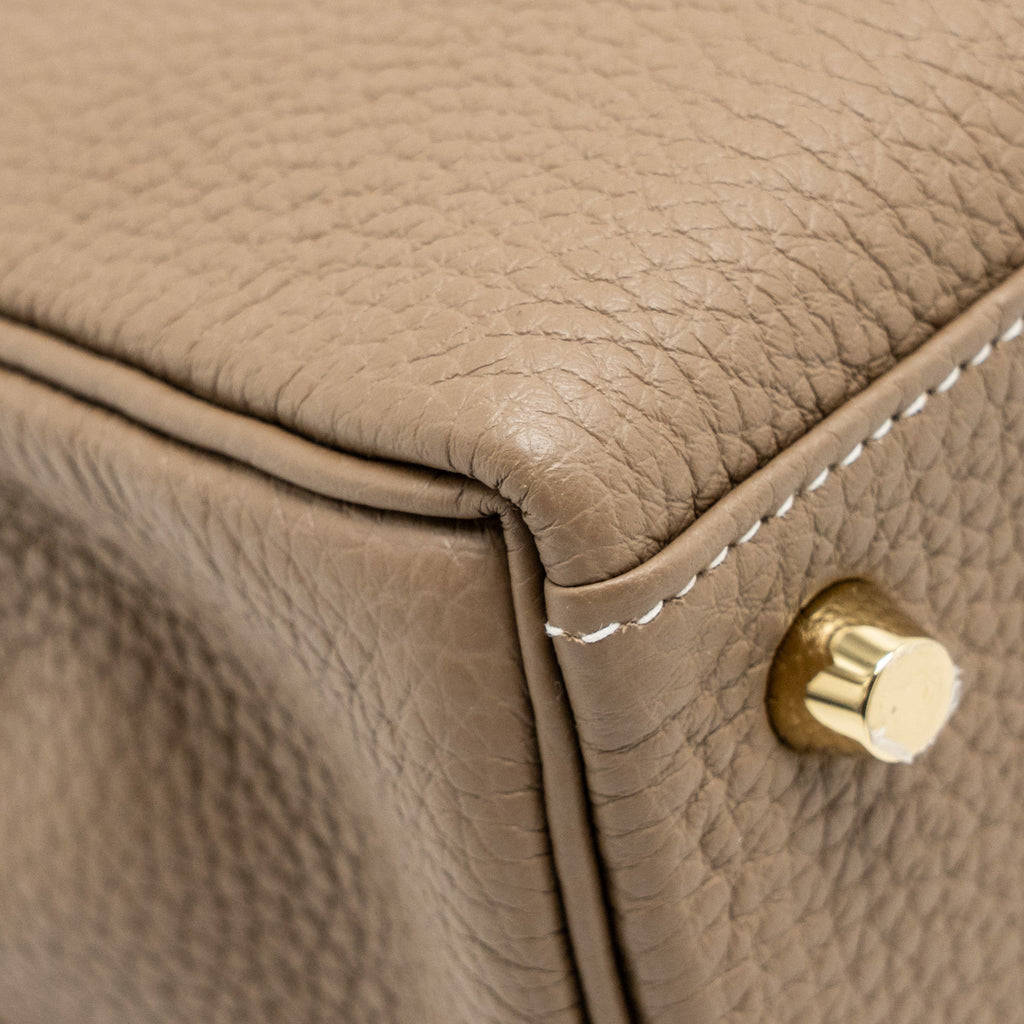 HERMES Kelly 25 Togo Etoupe GHW