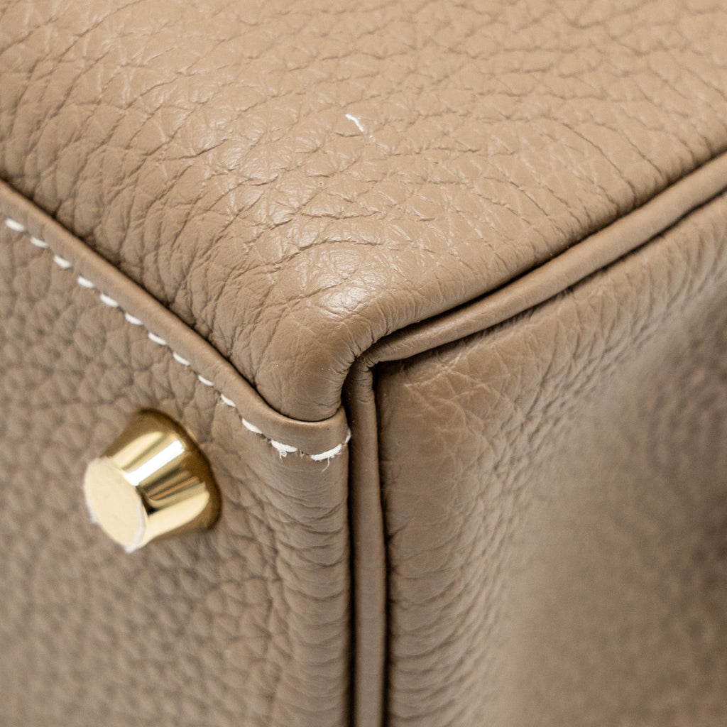 HERMES Kelly 25 Togo Etoupe GHW