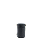 CHANEL ROUND VANITY CASE WITH CHAIN LAMBSKIN BLACK LGHW