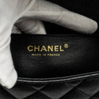 CHANEL TOP HANDLE MINI RECTANGULAR FLAP BAG CAVIAR BLACK GHW