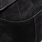 Chanel 26s Maxi flap bag suede calfskin black GHW (microchip)
