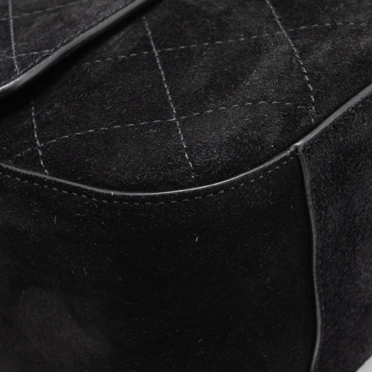 Chanel 26s Maxi flap bag suede calfskin black GHW (microchip)