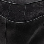 Chanel 26s Maxi flap bag suede calfskin black GHW (microchip)