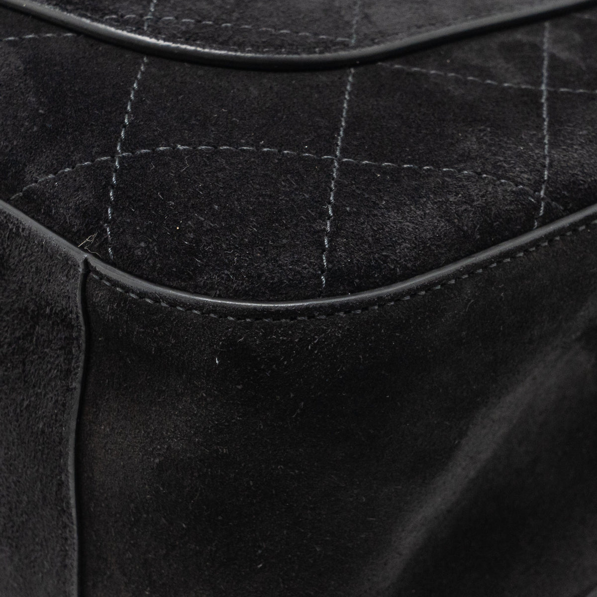 Chanel 26s Maxi flap bag suede calfskin black GHW (microchip)