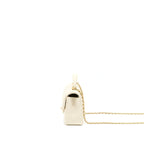 CHANEL TOP HANDLE MINI RECTANGULAR GRAINED CALFSKIN LIGHT BEIGE BRUSHED GHW
