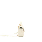 CHANEL TOP HANDLE MINI RECTANGULAR GRAINED CALFSKIN LIGHT BEIGE BRUSHED GHW