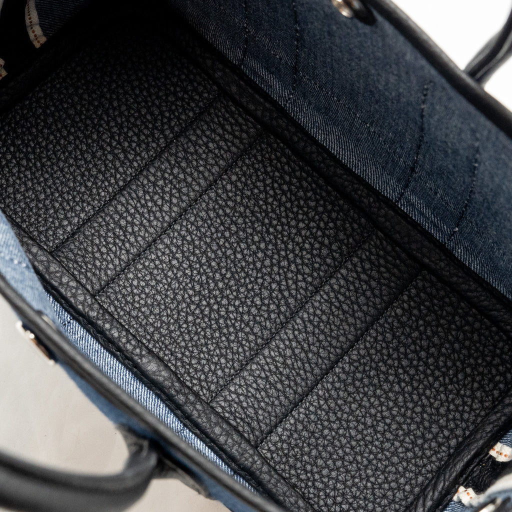Hermes Neo Garden Party 23 Denim/Negonda Denim Moyen/Noir SHW