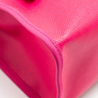 Hermes Herbag 31 Zip Bag toile H Berliner canvas / hunter rose shocking / beige / fauve SHW