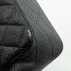 CHANEL TOP HANDLE MINI RECTANGULAR FLAP BAG CAVIAR BLACK GHW