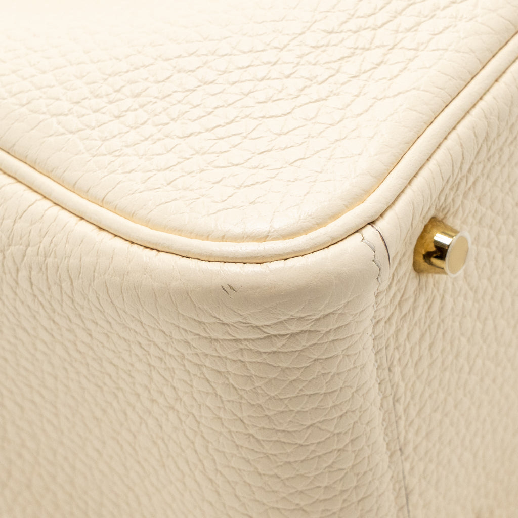 Hermes Mini Lindy Clemence Nata GHW