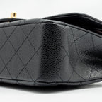 CHANEL MEDIUM CLASSIC DOUBLE FLAP BAG CAVIAR BLACK GHW