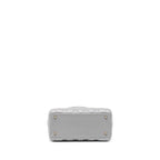 DIOR MEDIUM LADY DIOR LAMBSKIN GREY LGHW