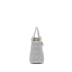 DIOR MEDIUM LADY DIOR LAMBSKIN GREY LGHW
