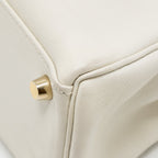 HERMES KELLY 25 EVERCOLOR BLANC GHW
