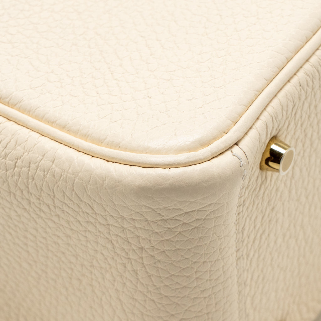 Hermes Mini Lindy Clemence Nata GHW