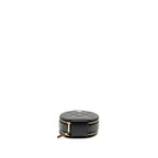 Chanel Top Handle Round Vanity Case Caviar Black LGHW
