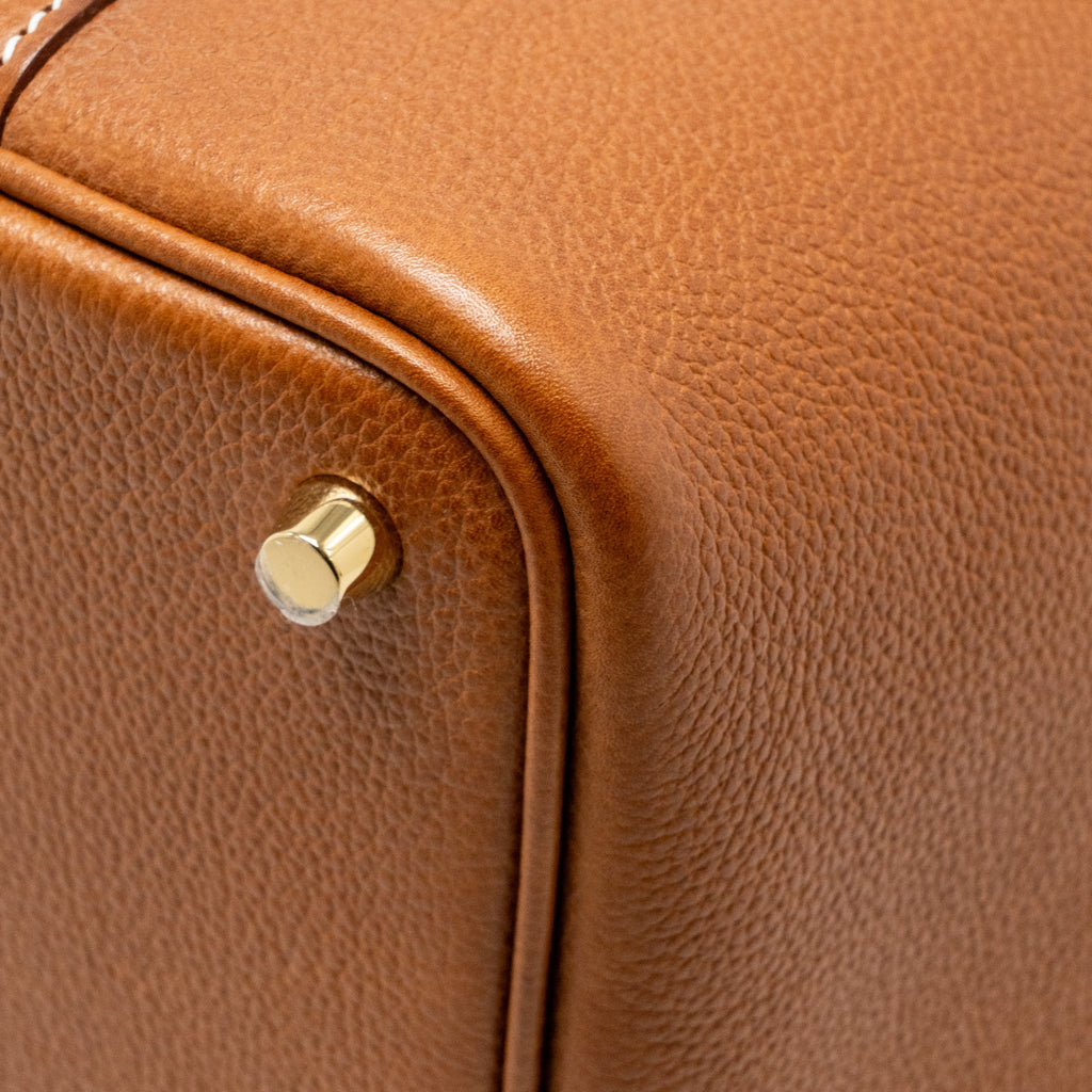 Hermes Picotin 18 Lock bag barenia faubourg fauve GHW