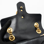 GUCCI MINI MARMONT BAG CALFSKIN BLACK GHW