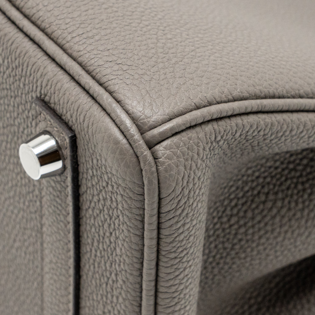 Hermes Birkin 25 Togo Gris Etain SHW