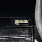 CHANEL CC FILIGREE VANITY CASE CAVIAR WHITE/BLACK GHW