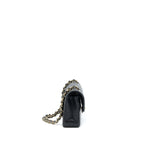 CHANEL SMALL CLASSIC DOUBLE FLAP BAG CAVIAR BLACK GHW (MICROCHIP)