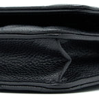 CHANEL CLASSIC WALLET ON CHAIN CAVIAR BLACK GHW (MICROCHIP)