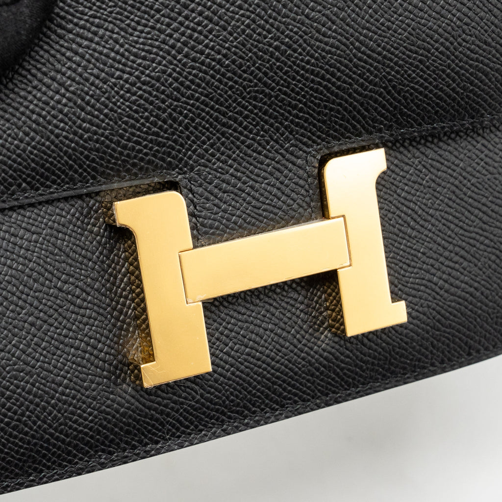 Hermes Mini Constance epsom black GHW