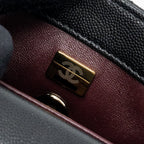 CHANEL COCO HANDLE EXTRA MINI CAVIAR BLACK LGHW(MICROCHIP)