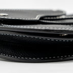 DIOR X KAWS POUCH SADDLE BAG LEATHER BLACK SHW