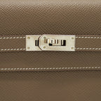 Hermes Classic Kelly Long Wallet Epsom Etoupe SHW