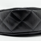 CHANEL 23K SMALL HOBO SHOULDER BAG CALFSKIN BLACK GHW (MICROCHIP)