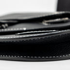 DIOR X KAWS POUCH SADDLE BAG LEATHER BLACK SHW