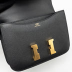 Hermes Mini Constance epsom black GHW