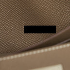 Hermes Classic Kelly Long Wallet Epsom Etoupe SHW