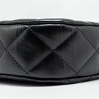 CHANEL 23K SMALL HOBO SHOULDER BAG CALFSKIN BLACK GHW (MICROCHIP)