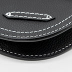 DIOR X KAWS POUCH SADDLE BAG LEATHER BLACK SHW