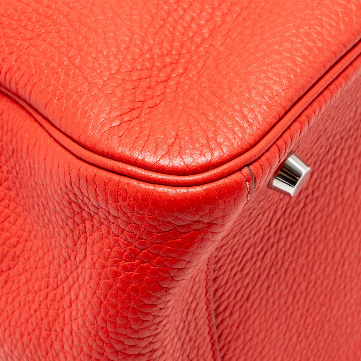 Hermes Lindy 30 Clemence Red SHW