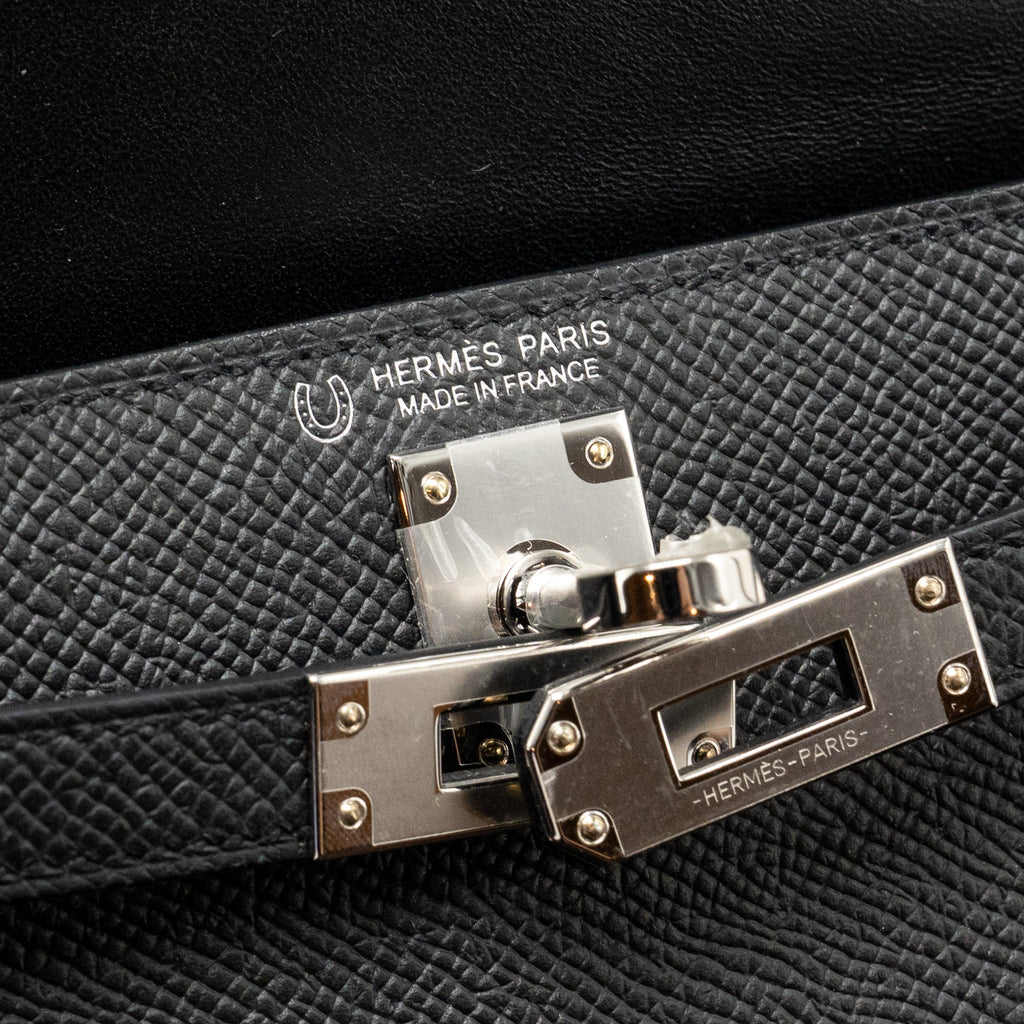 Hermes Mini Kelly II Special Order epsom Black SHW