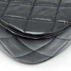 CHANEL 23K SMALL HOBO SHOULDER BAG CALFSKIN BLACK GHW (MICROCHIP)