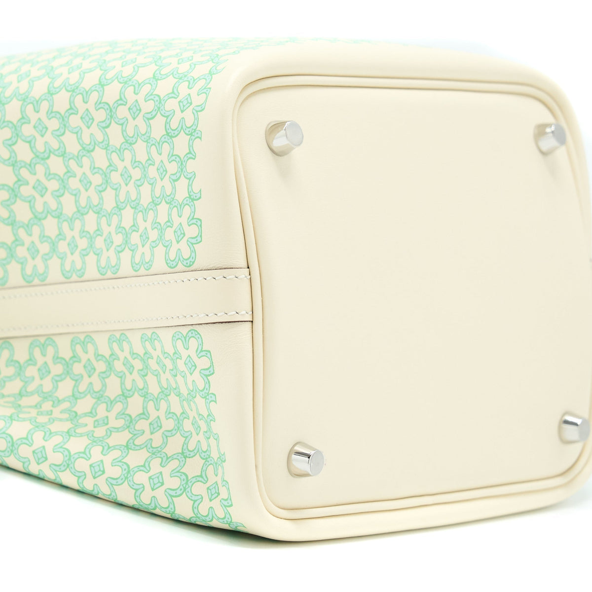 HERMES PICOTIN 18 LUCKY DAISY LOCK BAG SWIFT NATA/VERT/BLANC SHW