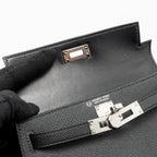 Hermes Mini Kelly II Special Order epsom Black SHW