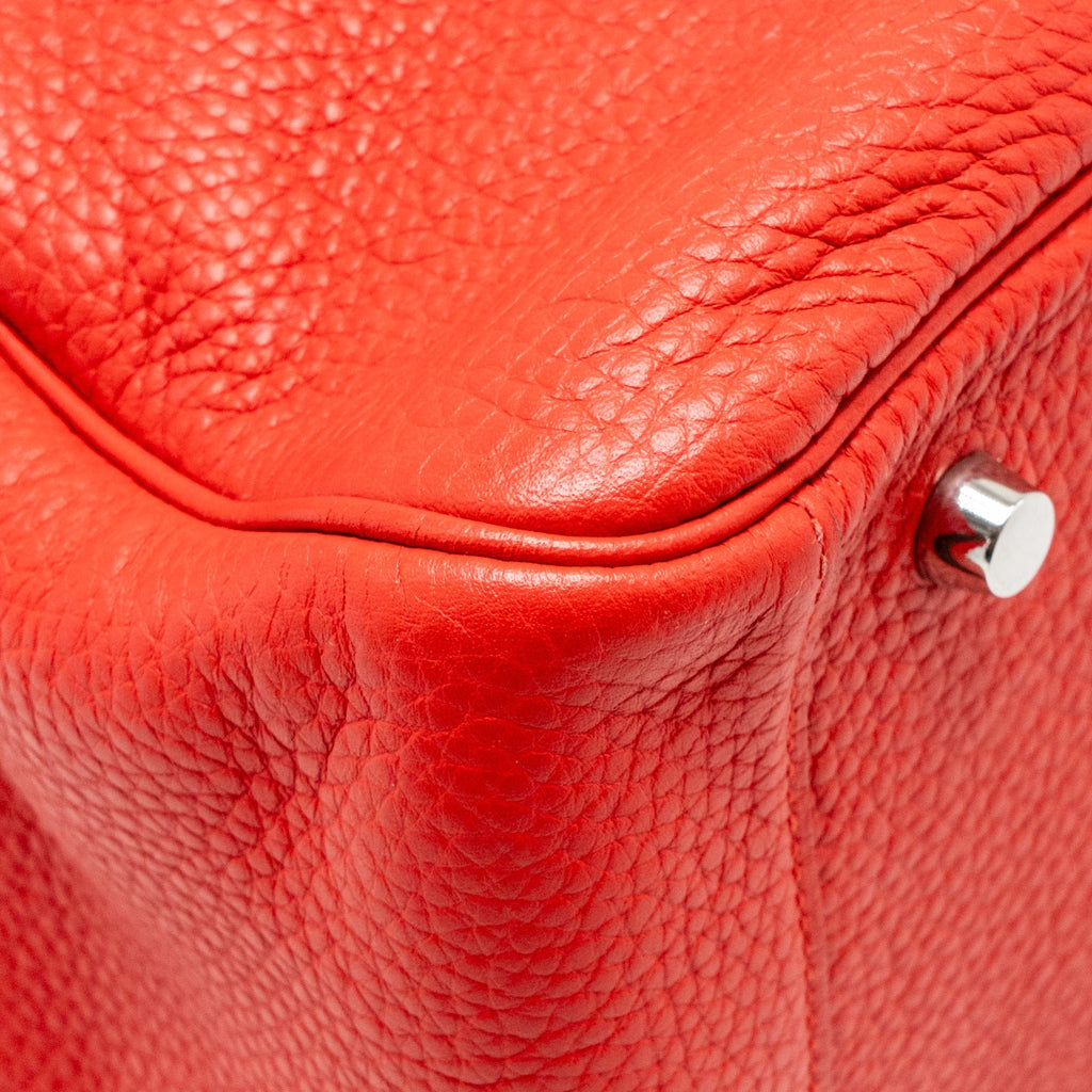 Hermes Lindy 30 Clemence Red SHW