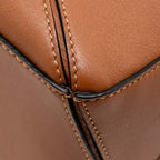 LOEWE SMALL PUZZLE BAG CALFSKIN TAN GHW