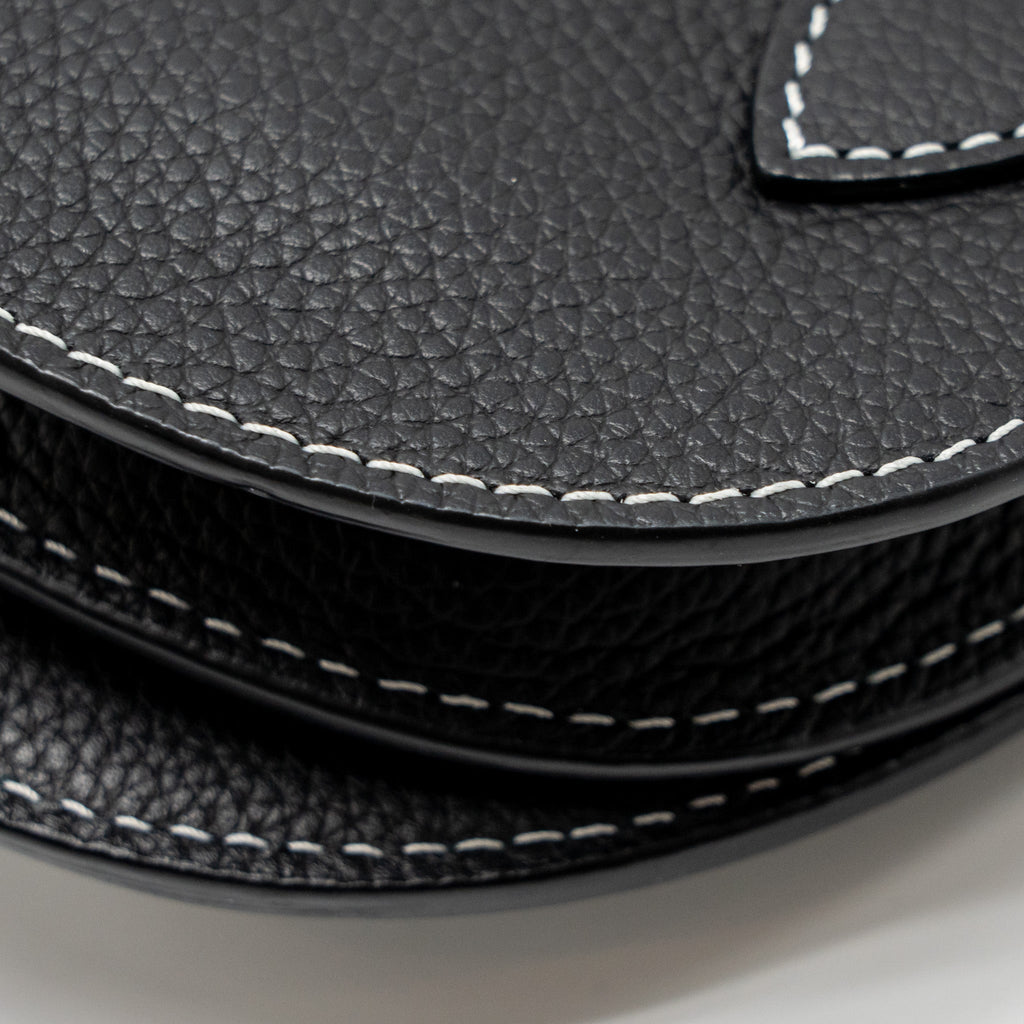 DIOR X KAWS POUCH SADDLE BAG LEATHER BLACK SHW