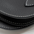 DIOR X KAWS POUCH SADDLE BAG LEATHER BLACK SHW