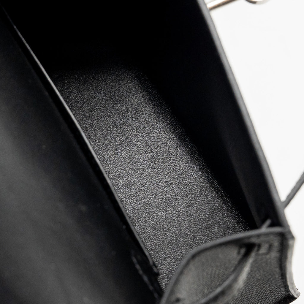 Hermes Mini Kelly II Special Order epsom Black SHW