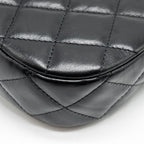 CHANEL 23K SMALL HOBO SHOULDER BAG CALFSKIN BLACK GHW (MICROCHIP)