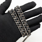 CHANEL CLASSIC WALLET ON CHAIN CAVIAR BLACK SHW (MICROCHIP)