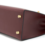 HERMES KELLY 25 SPECIAL ORDER SOMBRERO ROUGE H BRUSHED GHW