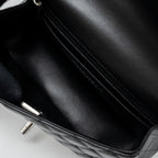 CHANEL MINI RECTANGULAR FLAP BAG LAMBSKIN BLACK WITH SHW (MICROCHIP)